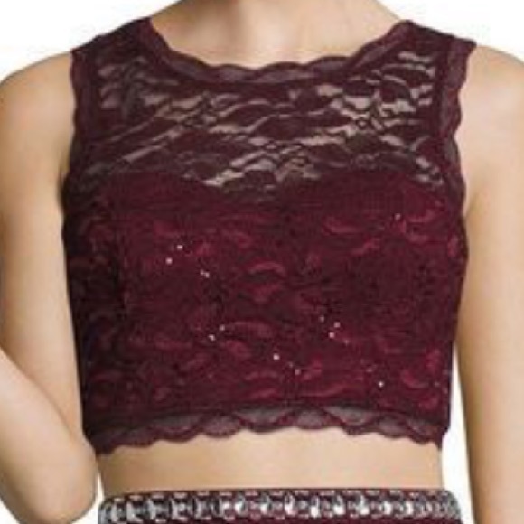 My Michelle Two-Piece Sleeveless Prom/Party Dress - Picture 3 of 11